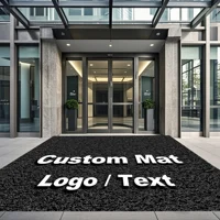 Personalized Carpet Outdoor Business Office Building Entrance Logo Custom Shopping Mall Entrance Doormat Hotel Welcome Foot Mat 1