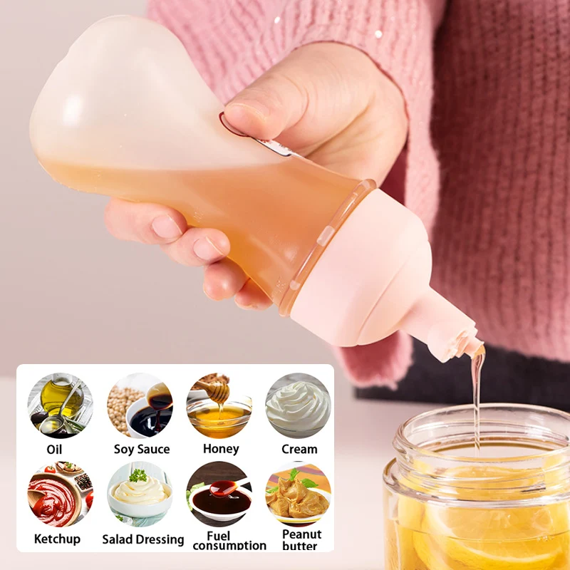 280ml Squeeze Condiment Bottles 5/1 Holes Plastic Ketchup Mustard Hot Sauces Olive Oil Bottles With Nozzles Dispenser Container