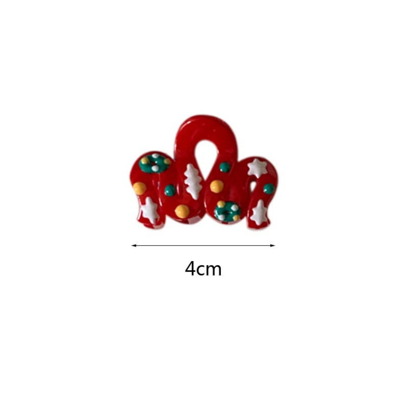 1/4pcs Christmas - Themed Hair Claw Clip Set: Festive Elegance for Your Locks!  Festive & Stylish!