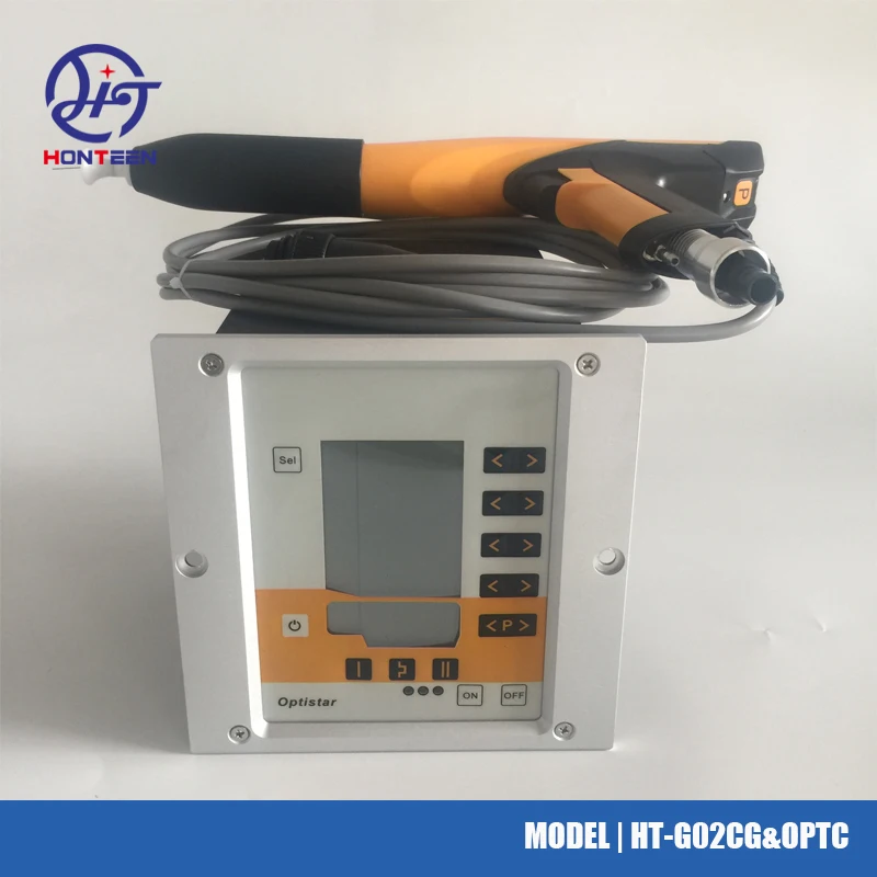 Honten OptiFlex2 수동 정전기 분말 코팅기 HV 발전기 제어 장치, 분말 코팅 스프레이 건 포함 
