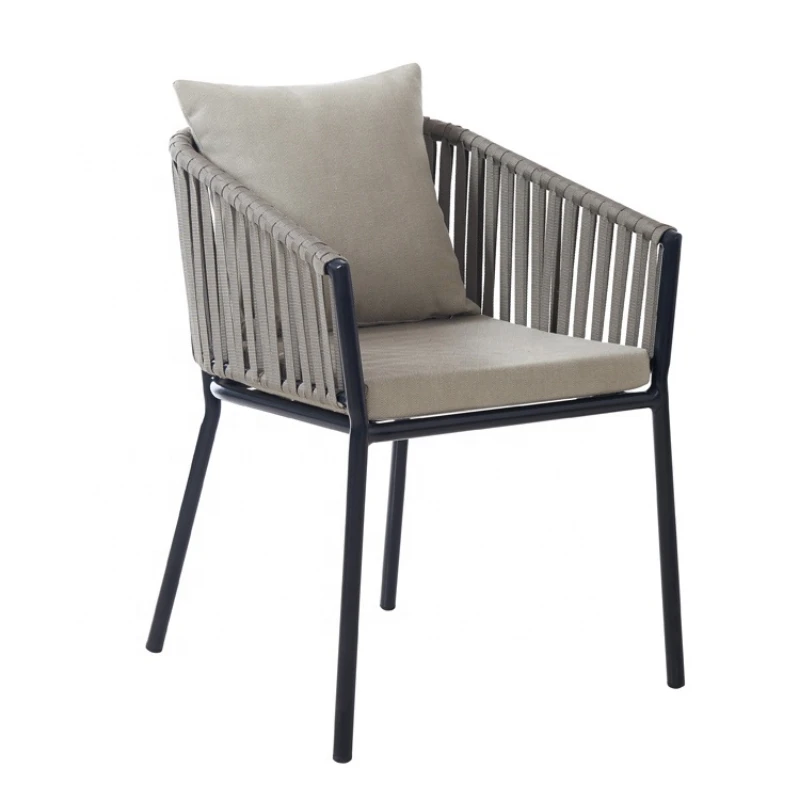 

Aluminium Leisure Arm Chair Modern Furniture Rope Outdoor Chair