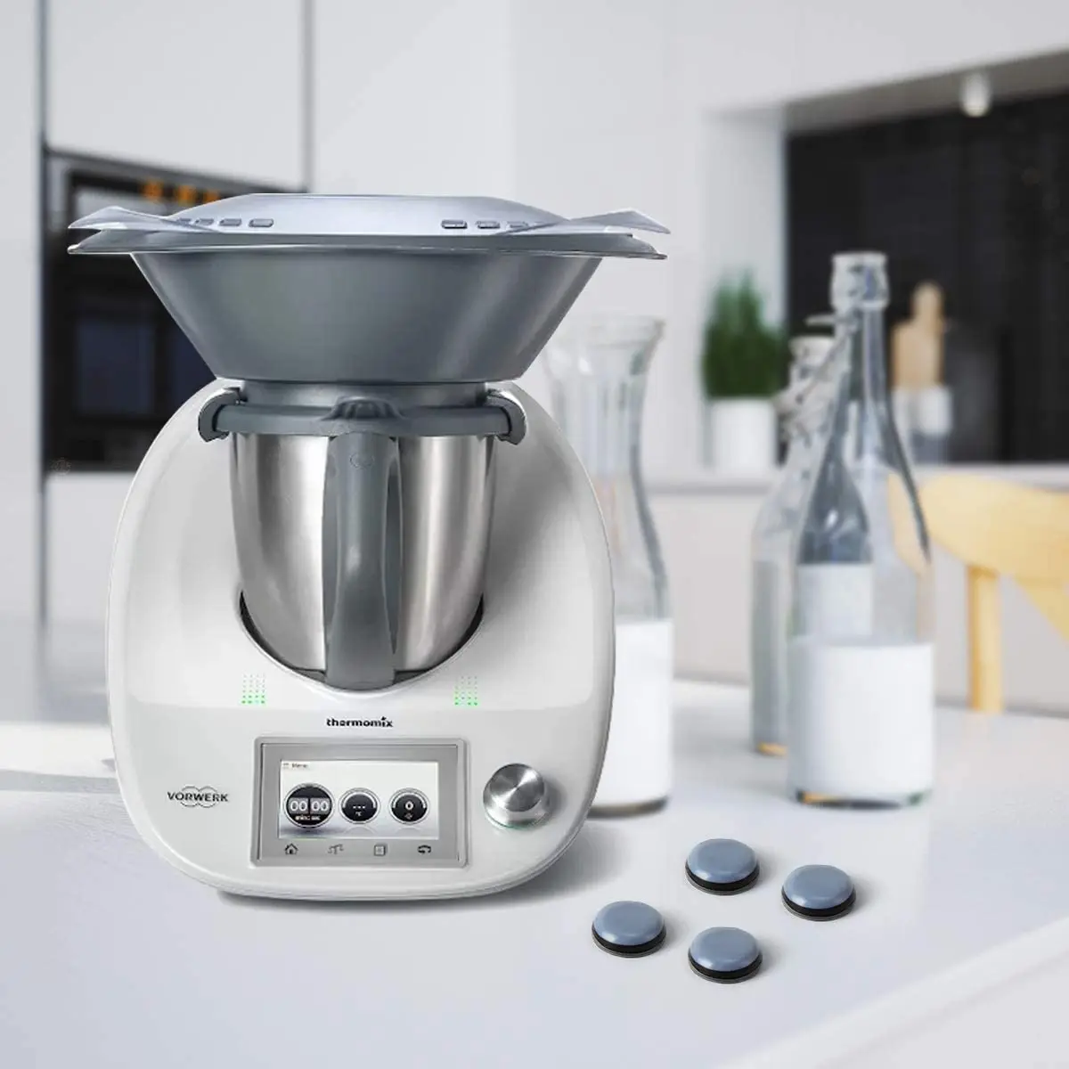 4db Síkos Pást matrica Láthatatlan Vitorlázógép öntapadó Hengerel Pást Szerszámnyél  számára thermomix TM5 TM6