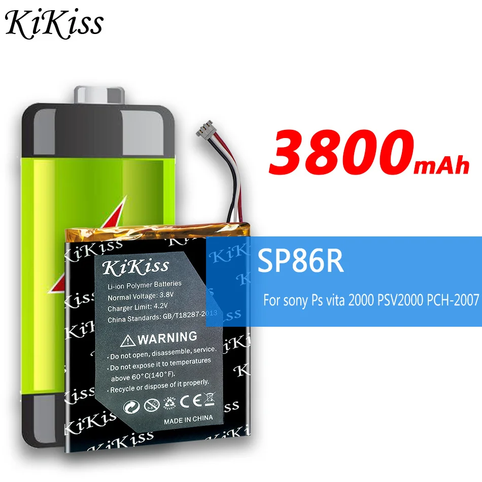 3800mah Kikiss Battery Sp86r For Sony Ps Vita 2000 Psvita2000 Psv 2xxx Psv  Sp86r Psv2000 Pch-2007 4-451-971-01 Ps Vita 2007 - Digital Batteries -  AliExpress