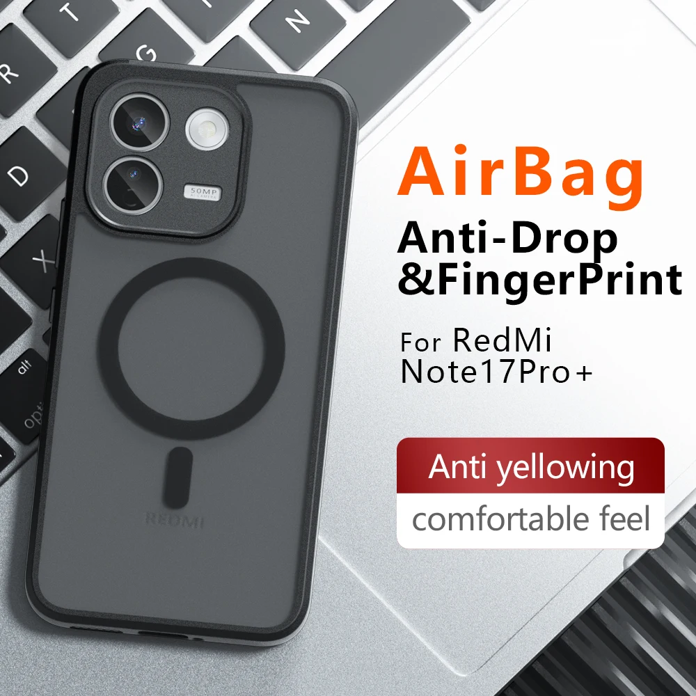 Magnetic Wireless Charging Shockproof Back Case
