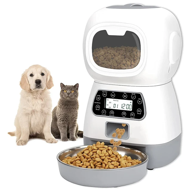 3.5L WiFi Smart Pet Feeder With 10S Voice Recorder, Automatic Dry Food Dispenser Suitable For Cats And Dogs 1