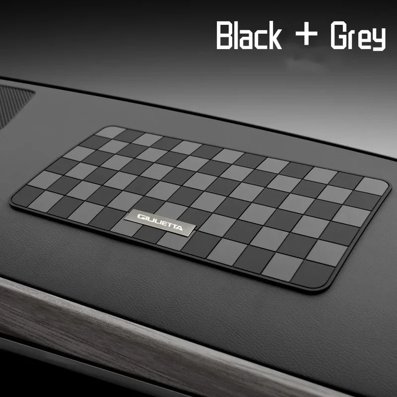 Car Non Slip Dashboard Mat For Alfa Romeo Giulietta Auto Phone Holder Plaid Accessories