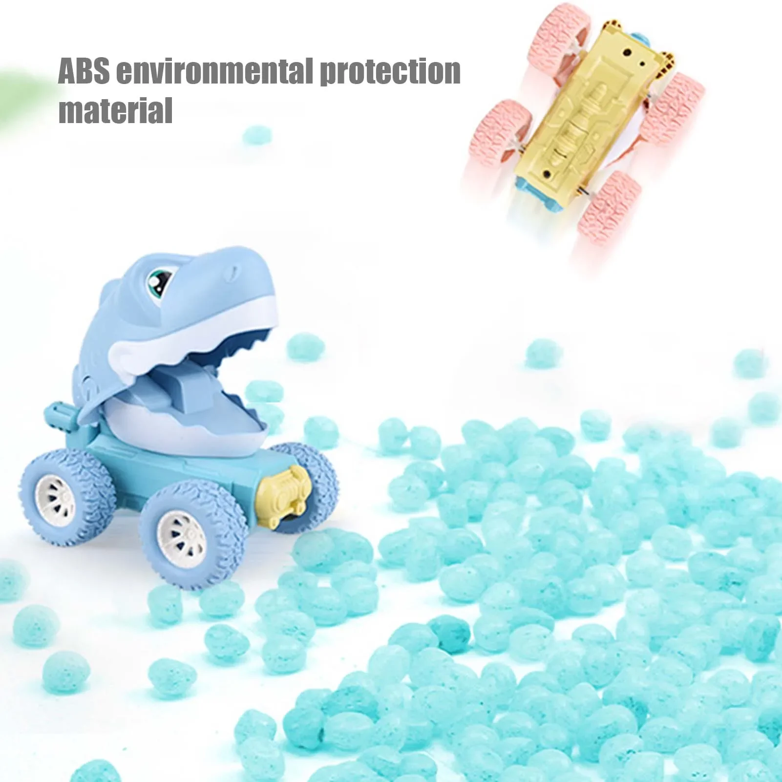 Children Pressing Dinosaur Car Inertial Pull Back Baby Pull-back Car Will Move Cute Dinosaur Kids Early Educational Toys Gift 3