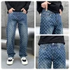 Fashion Vintage Blue Jeans For Men Ripped Holes Straight Leg Loosen Pants New Male's Baggy Jeans 5