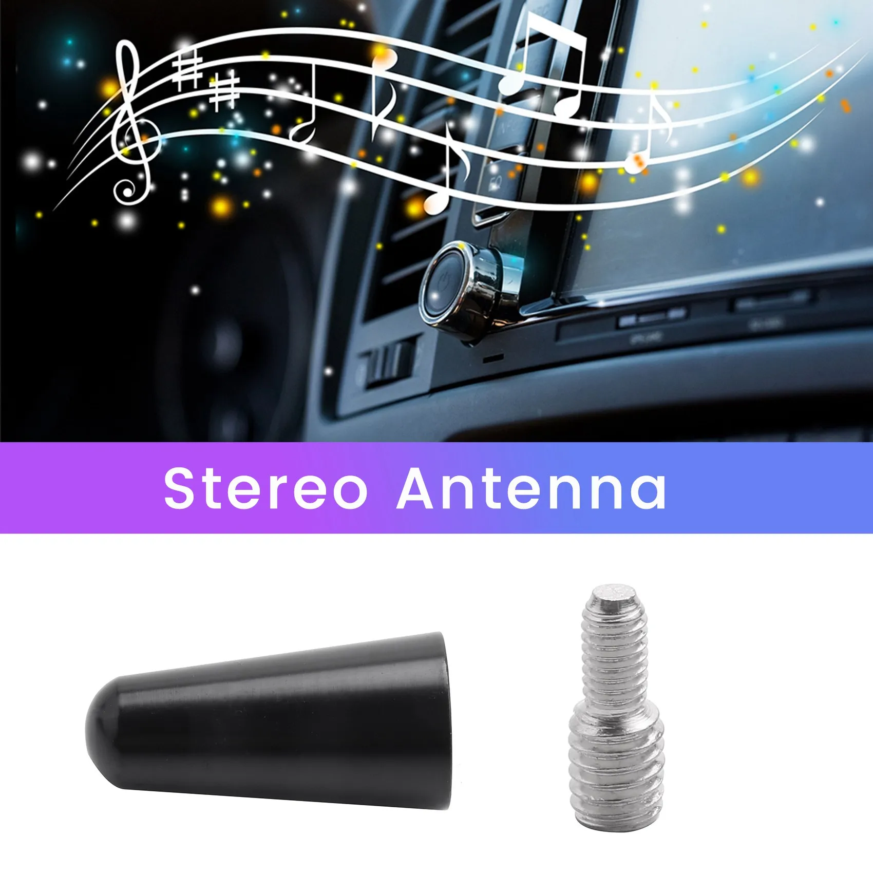 Antenna 3 Cm Roof Antenna Short Pole Car Pole Short Adapter Radio Foot car roof antenna