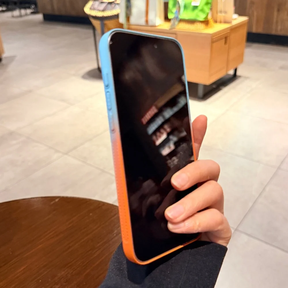 Ultra Thin Heat Dissipating Breathable Summer Gradient Phone Case with Camera Protection