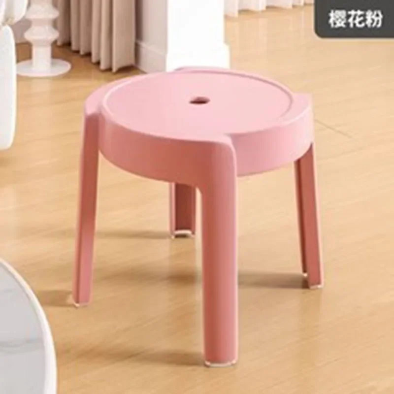 Dining Room Furniture Restaurant Chair Low Stool Plastic Simple Table Industrial Nordic Stools Triangular Chairs Modern Bar Home