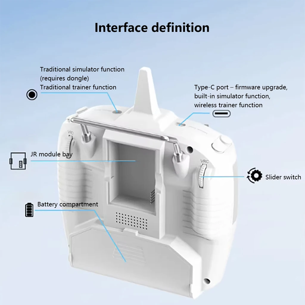 Radiocommande T12D RTC 2.4GHz Mode2 avec/sans récepteur