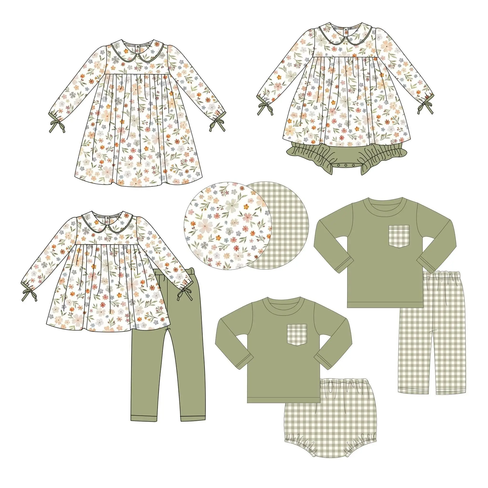 

Новый детский комплект с длинным рукавом и принтом, костюм для девочек, костюм для мальчиков с длинным рукавом, костюм из 5 предметов