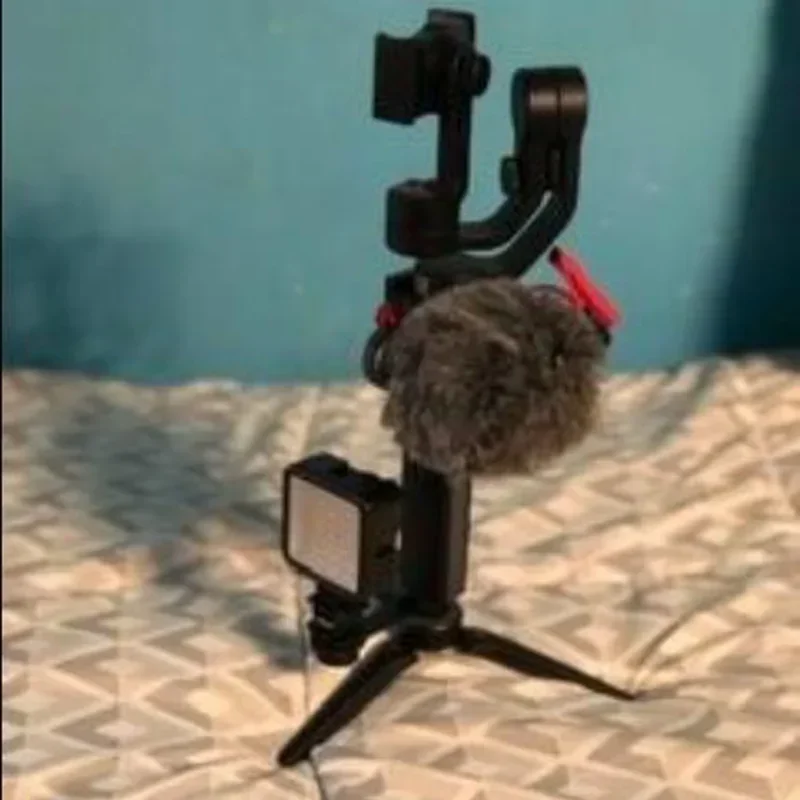 Flash Bracket, Gimbal Stabilizer Extension Bar,Microphone Stand for Zhiyun Smooth 4 Crane 2/Tripod/Monitor/LED Light/Canon Nikon
