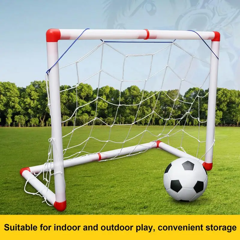 New Diy Children Sport Portable Children Football Soccer Goal Net Con Pompa A Sfera Kids Mini Football Gate Toy Sport