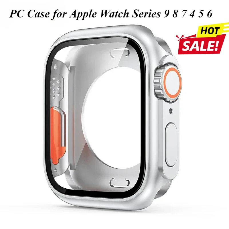 PC Case Screen Protector Hard Shell Tempered Glass Change To Ultra 49mm cover Bumper For Apple Watch Series 9 8 7 4 5 6 SE 45 44 apple watch screen protector case apple watch screen protector watch screen protector case watch cover watch protective case watch case watch protective cover apple watch case watch screen protector glass cover