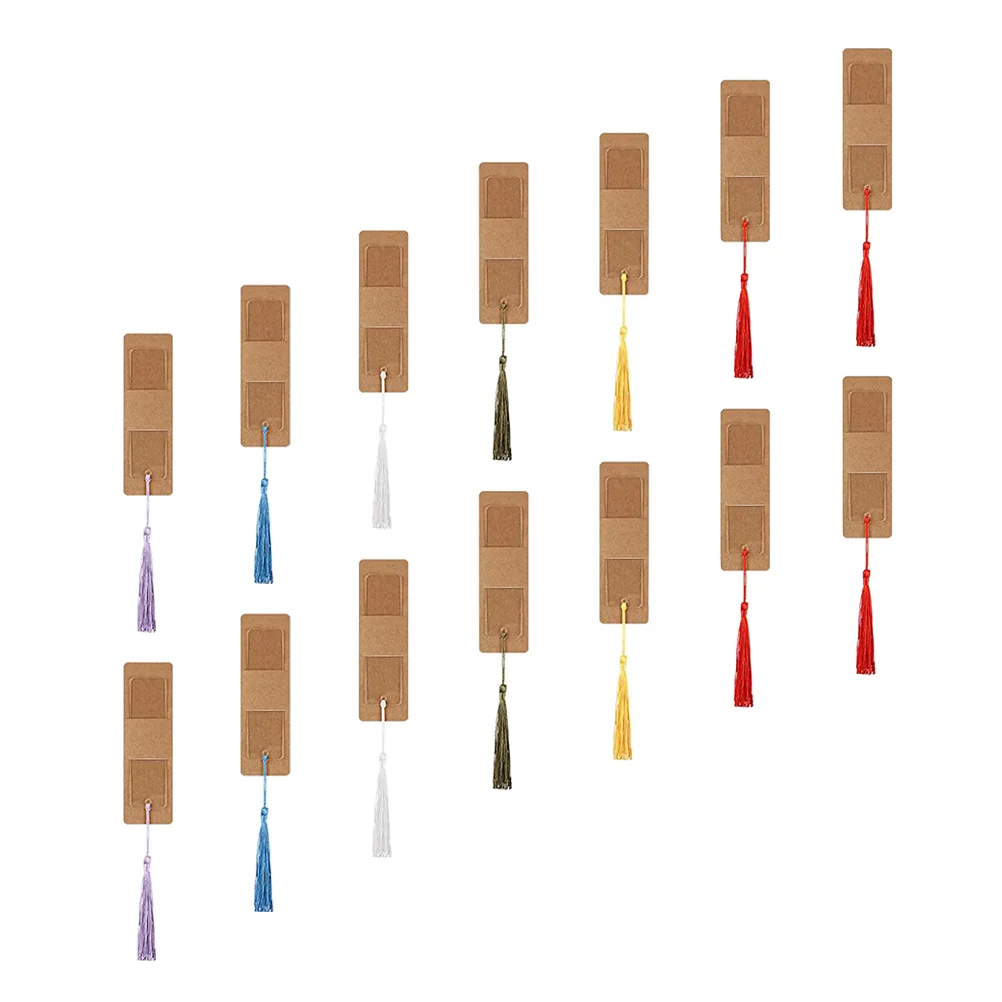 

Пустые прозрачные акриловые закладки для книг, 30 комплектов, персонализированные украшения «сделай сам», подвеска с кисточками