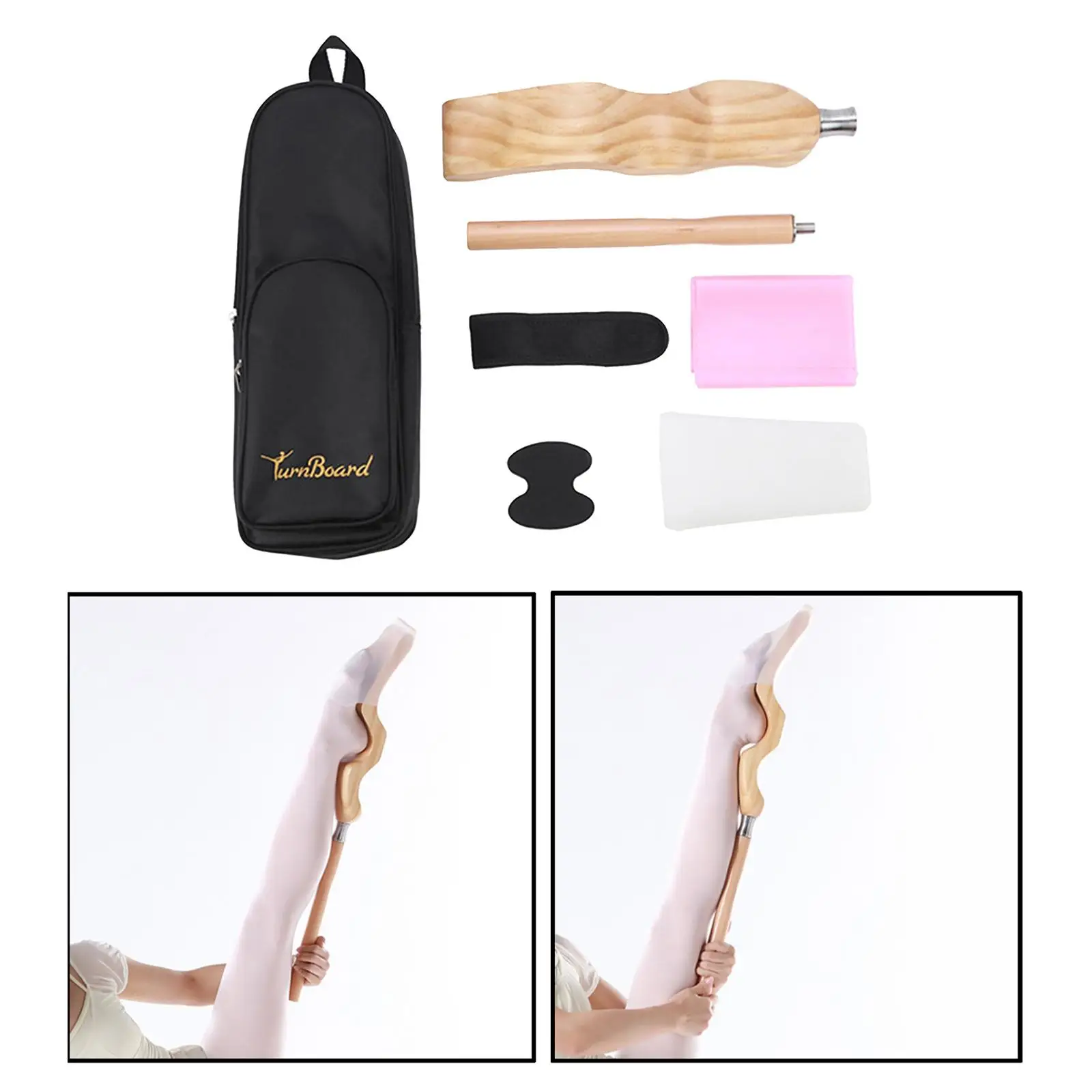 , Wooden Ballet Dance Foot Stretcher Arch  for Dancers, Carrying Bag Included