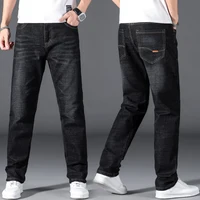 Plus Size 42 44 46 48 50 Classic Men's Jeans Loose Straight Black Blue Jeans Stretch Business Casual Trousers Male Brand Pants 1