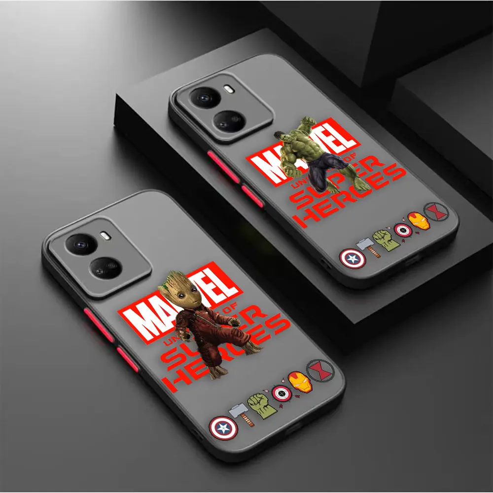

Matte Phone Case for Huawei NOVA Y70 9 8SE 8 7SE 7I 7 6 5I 5 3I 4G 5G Edge PC Case Funda Coque Shell Marvel Superheroes Avengers