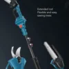 180 Degree Adjustable Stable Grip Telescoping Pruning Pole Lightweight for Electric Pruner High Branch Pruning Telescoping Rod 3