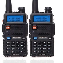 

2pcs Real 5W/8W Baofeng UV-5R Walkie Talkie UV 5R Powerful Amateur Ham CB Radio Station UV5R Dual Band Transceiver 10KM Intercom