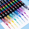 GN Acrylic Paint Pens Markers Brush Tip Paint Markers For Rock Painting Wood Canvas Stone,Christmas Gift DIY Crafts 1pc 8101 5