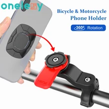 Onelesy Adjustable Bike Phone Holder Rotate Bicycle Mobile Phone Holder Motorcycle Phone Support Stand For iPhone 12 GPS Mount