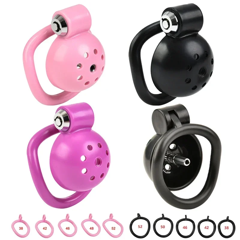 Male Penis Chastity Cage Set Small Bird Chastity Cage Belt With 5 Size Padlock Cock Ring Penis Lock Bondage Slave Man Sex Toy penis chastity cage chastity lock sex toy chastity cage accessory penis cock ring