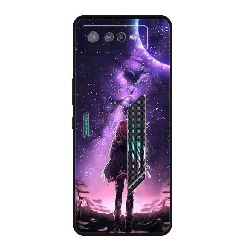 Fashion Soft TPU Silicone Back Case for Asus ROG Phone - Trendy Protective Phone Cover Bumper