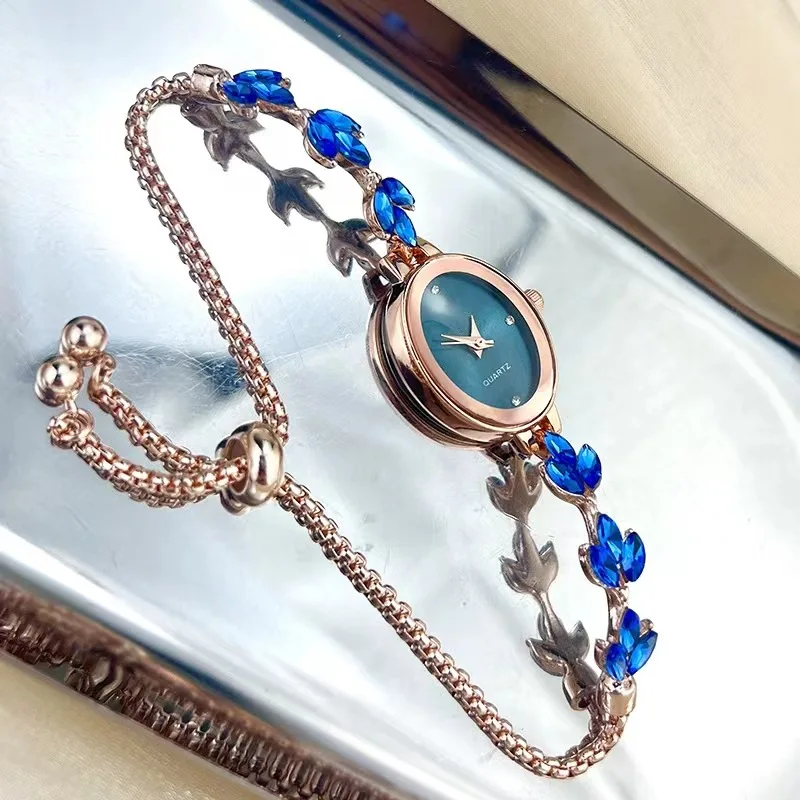 Oval Bracelet Watch Vintage Women's Quartz Watch