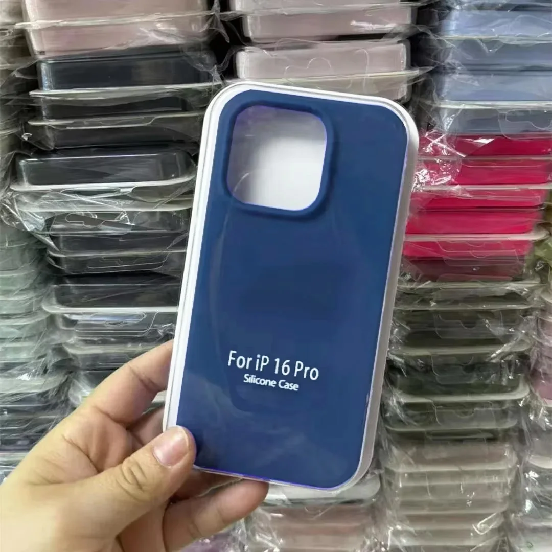 Premium Liquid Silicone Phone Case with Protective Box Cover