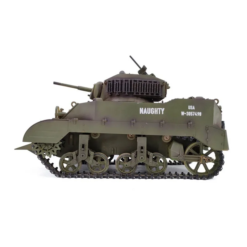 Coolbank Stuart M5a1 Electric Remote Control Tank Simulation Military Model Toy 360 ° Battery Rotating Children'S Toy Gift 2