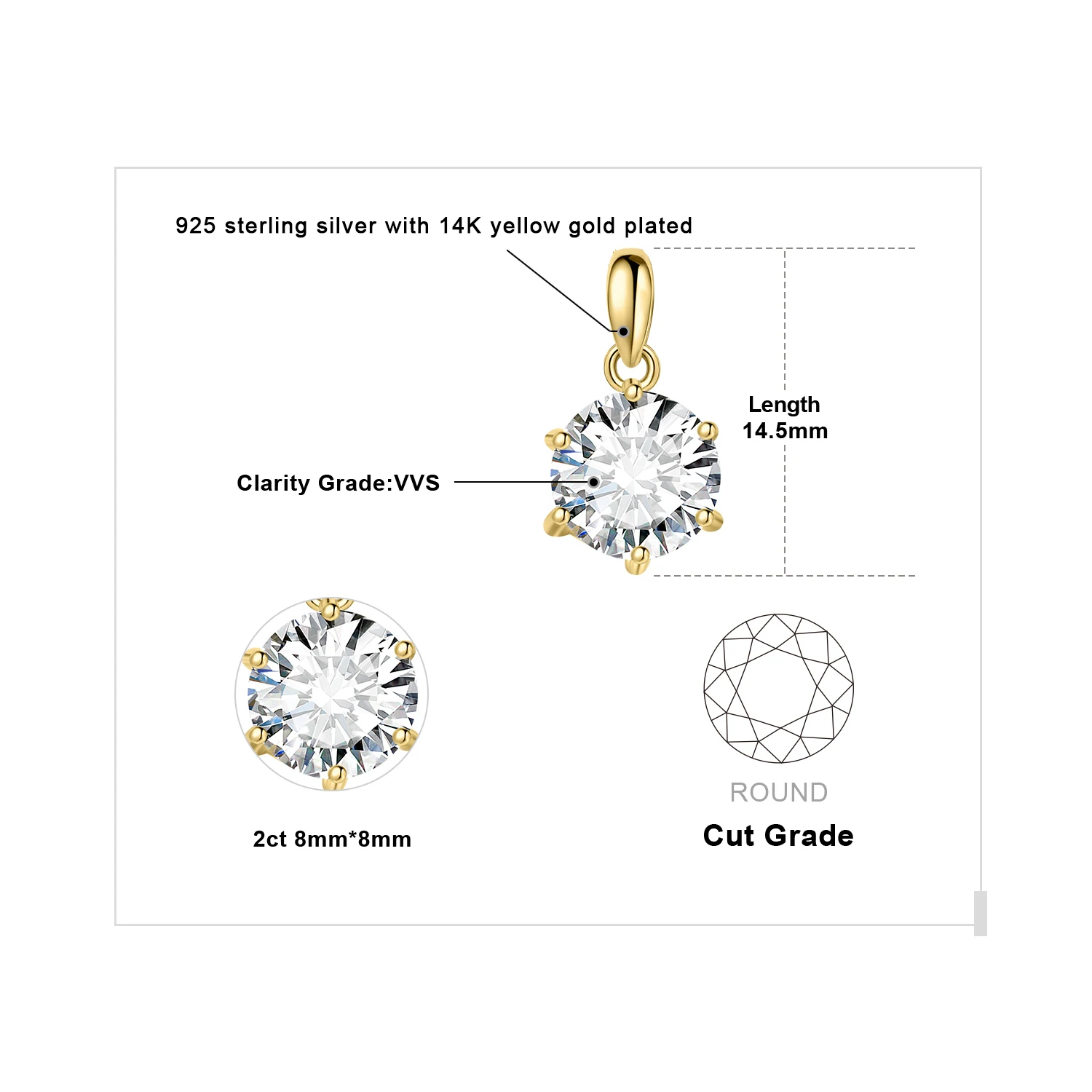 2ct Yellow Color