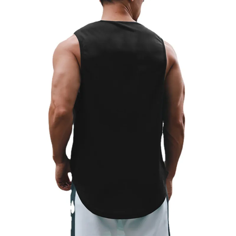 Mens Bodybuilding Gym Tank Tops Summer Fitness Clothing Mesh Quick Dry Loose Fit Sleeveless T Shirts Men Muscle Running Vest 2