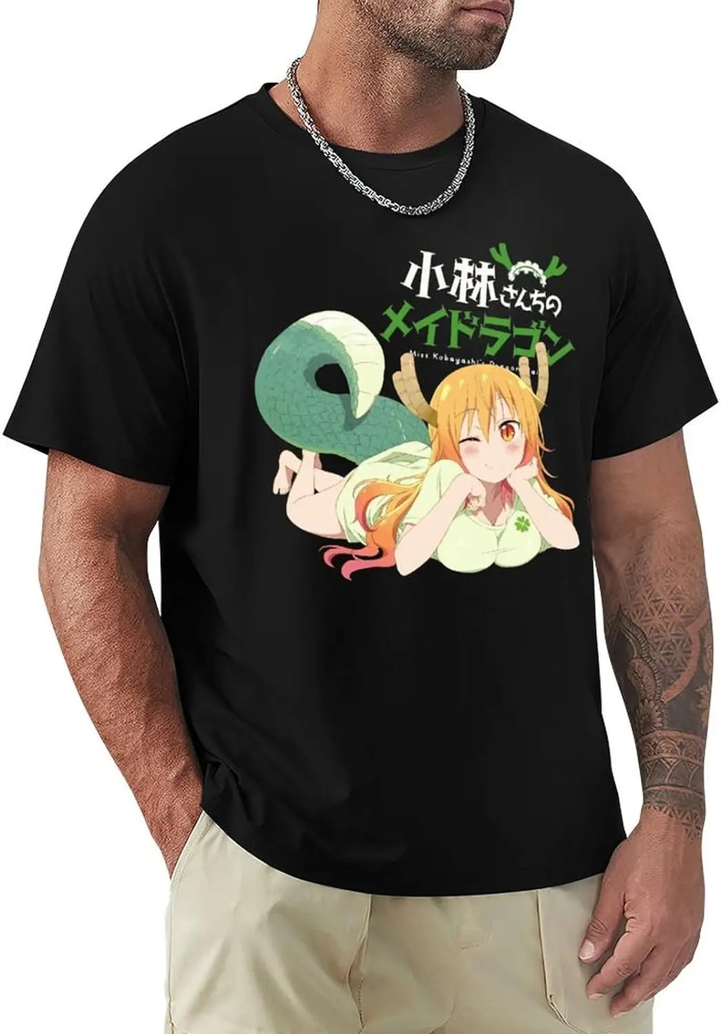 

Anime Miss Kobayashi's Dragon Maid T-Shirt for Men Women Casual Comfortable Manga Crewneck Fashion Tees
