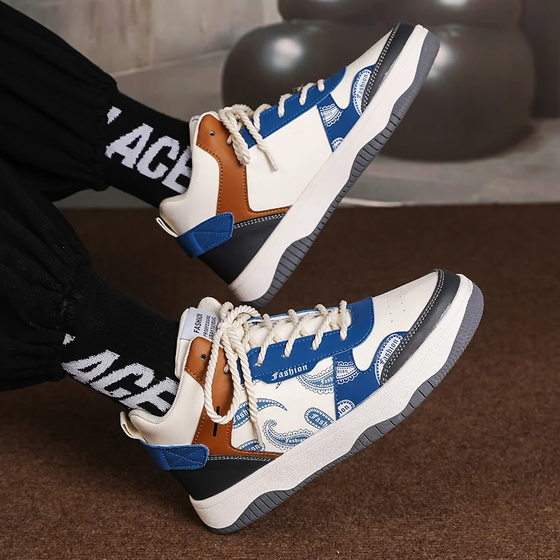 

Men's Casual Shoes 2023 Autumn New High Top Board Shoes Youth Fashion Versatile Lightweight Shoes Casual Sports Running Shoes