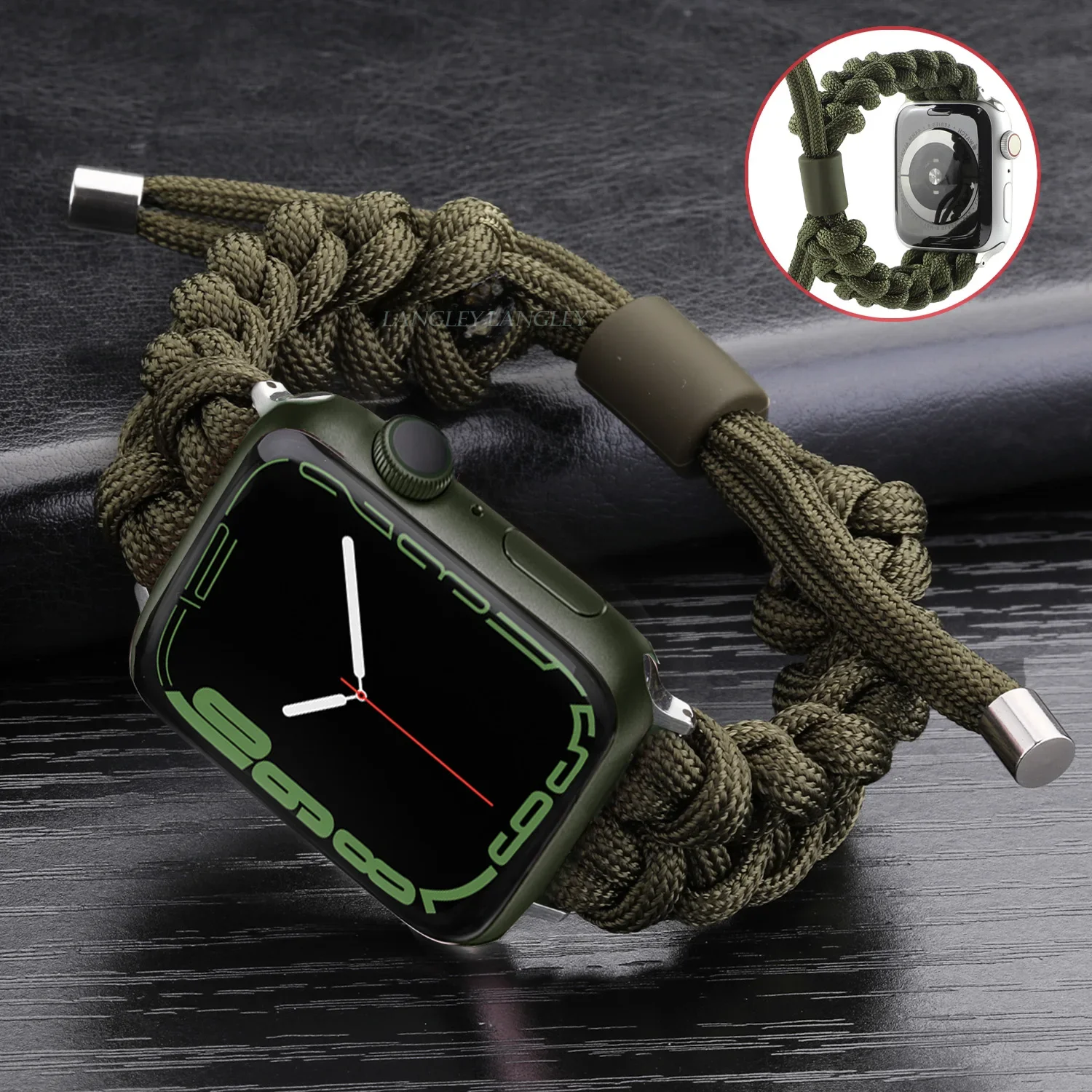 Braided for Apple Watch Band 44mm Iwatch 45mm 49mm Sport Strap