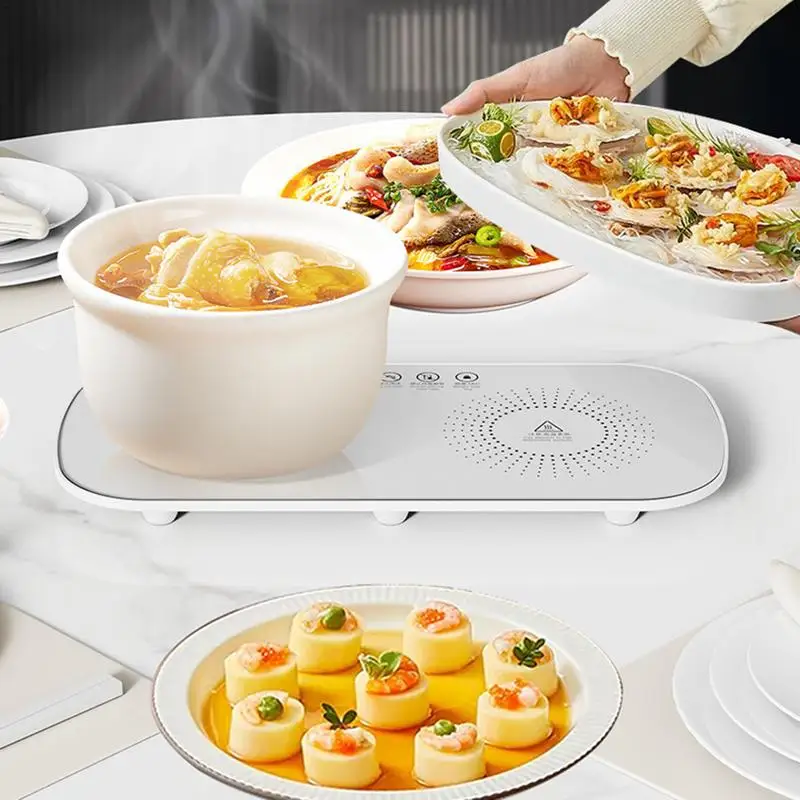 Electric Food Insulation Board Food Heating Plate Heat Preservation Table  Soup Warming Plate Keeps Warm Dining-table Heater - Food Processors -  AliExpress