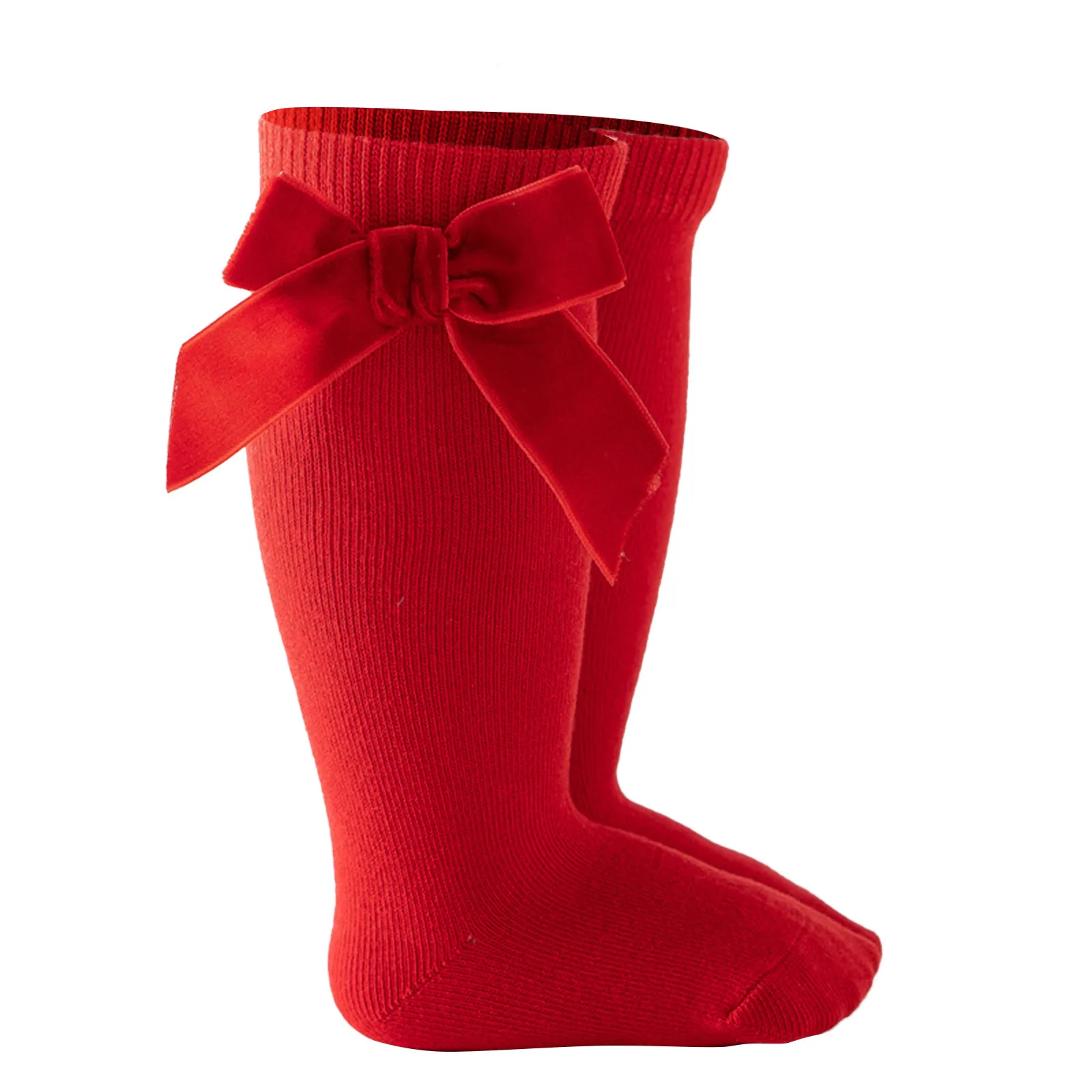 Walking Shoes Kids Toddler Mid-Calf Length Socks Knee-High Princess Solid Girls Baby Sock Stockings Baby Care Bright Socks