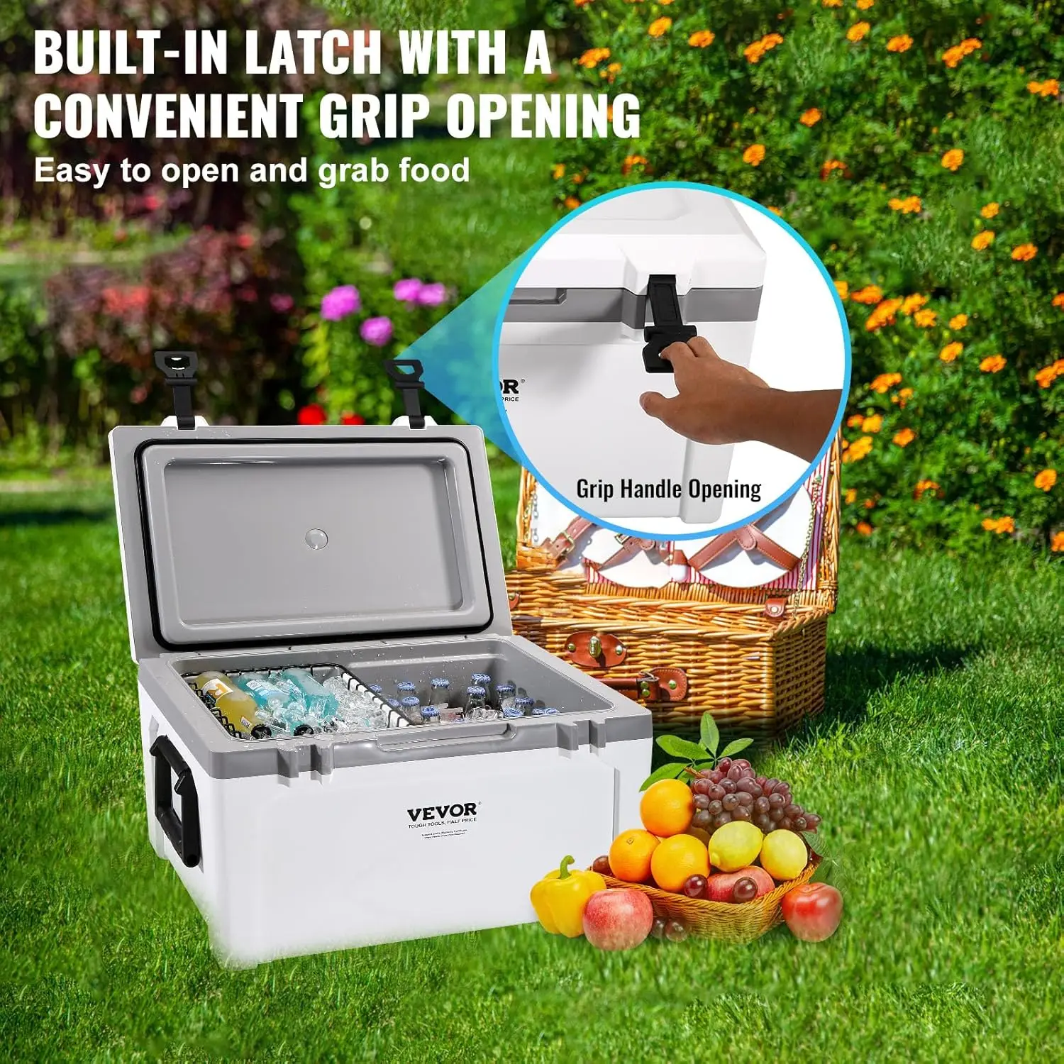 Insulated Portable Rotomolded Hard Cooler