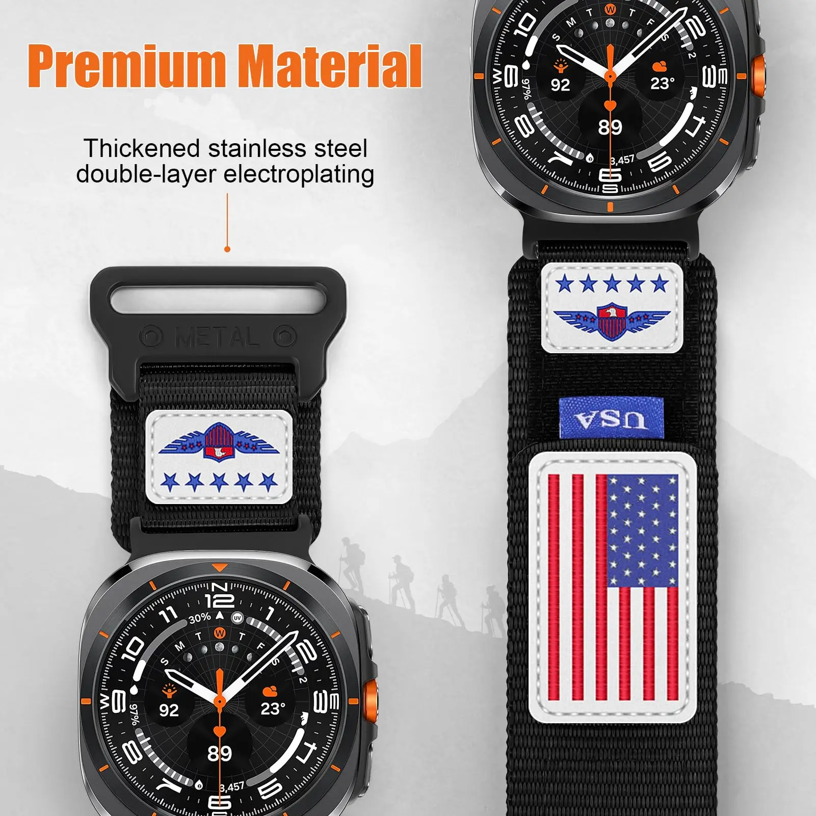 Sport Nylon Bracelet - Trail Loop Band for Galaxy Watch Ultra 47mm Series
