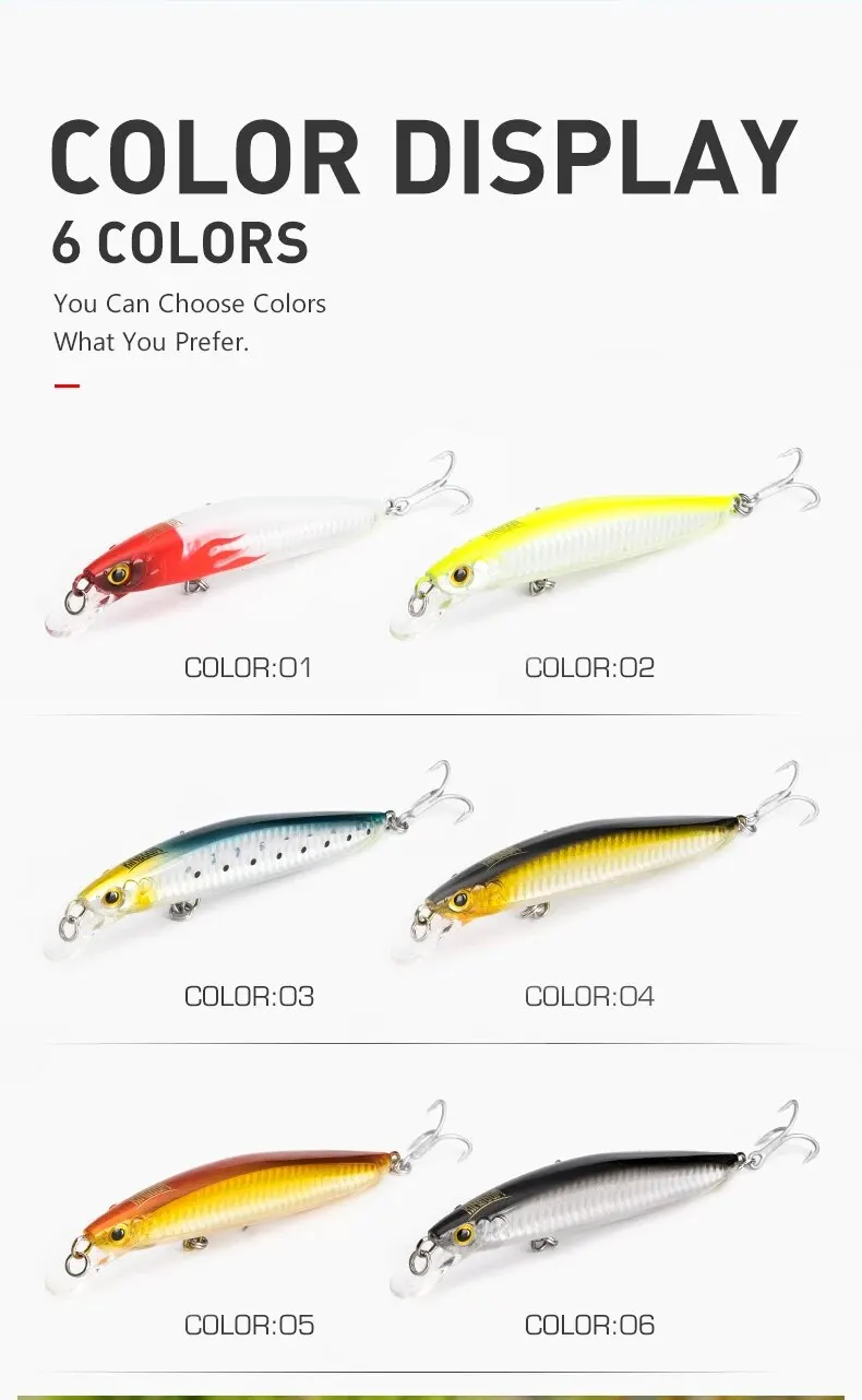 KINGDOM Schwimmender Minnow-Köder 120mm 23g 130mm 30g Weitwurf-Hartköder mit Dreifachhaken für Wolfsbarsch-Angeln – Detail 11