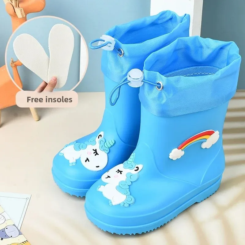 Blue-Rainbow Horse-drawstring style