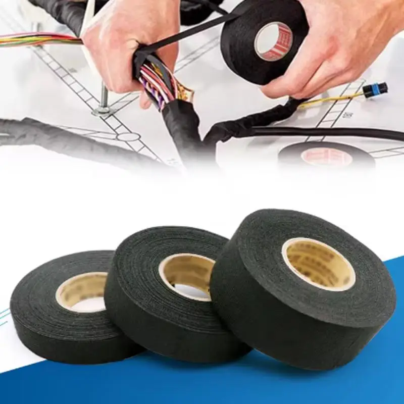Electrical Tape Heat Resistant Harness Tape Insulation Automotive Fabric Cloth Tape Waterproof Noise Resistance Adhesives Tape