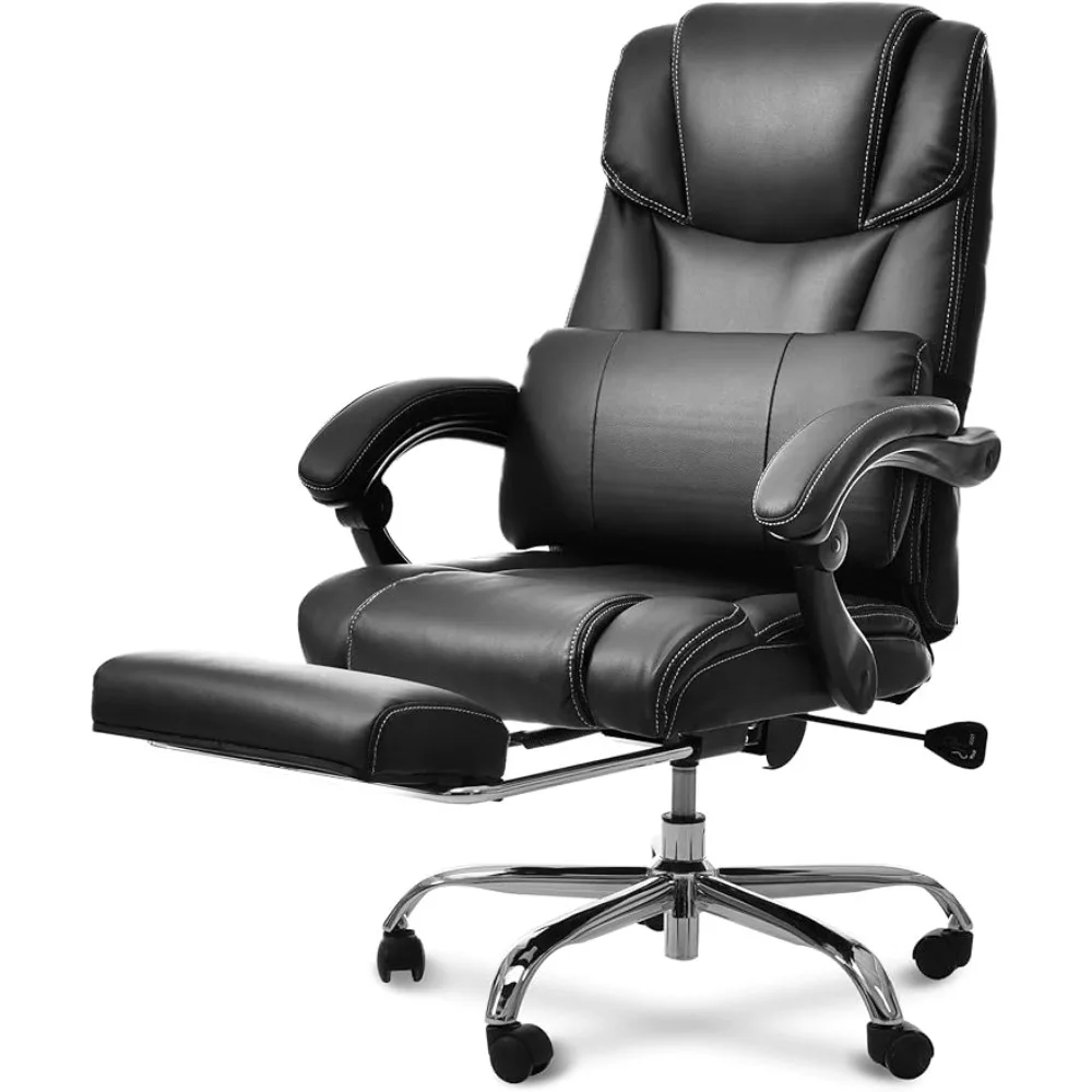 

Racing Gaming Footrest High Back Mobile PU Leather Swivel Padded Seat Pc Room Chair Executive Office Furniture Home Desk Chairs