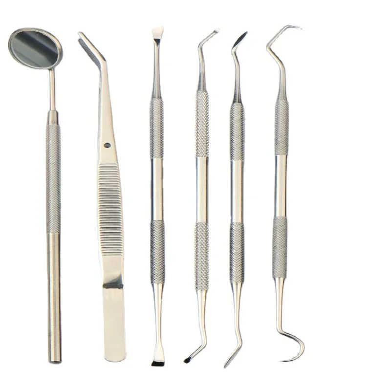 Kit Esame Dentale Pinzetta Universitaria E Specchio Bocca Con Manico - Foto 2