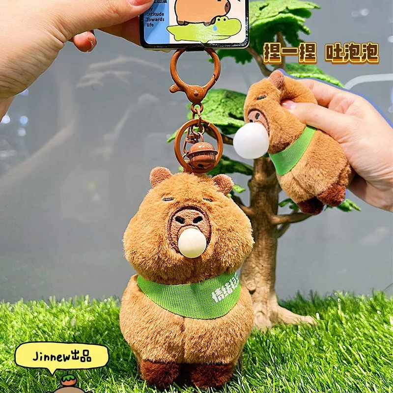 New Creative Dolphin Plush Toy Keychain Pendant Capibala Bag Car Pendant Keychain Boy and Girl Christmas Birthday Gift 6
