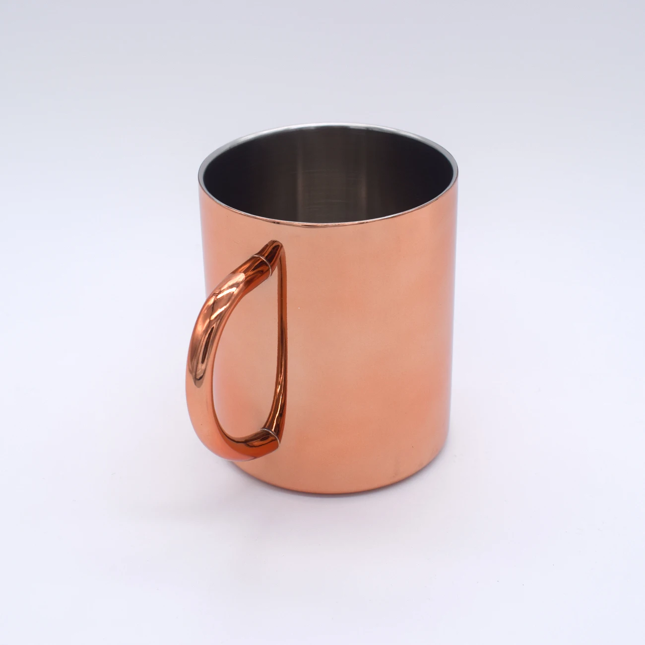 2023 simple modern custom 400ml copper-plated golden stainless steel  insulated personalized metal coffee mug with handle - AliExpress