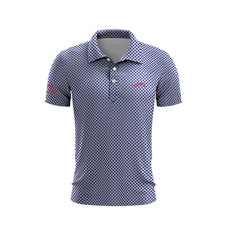 Brown Polka Dot Men's Golf Shirts